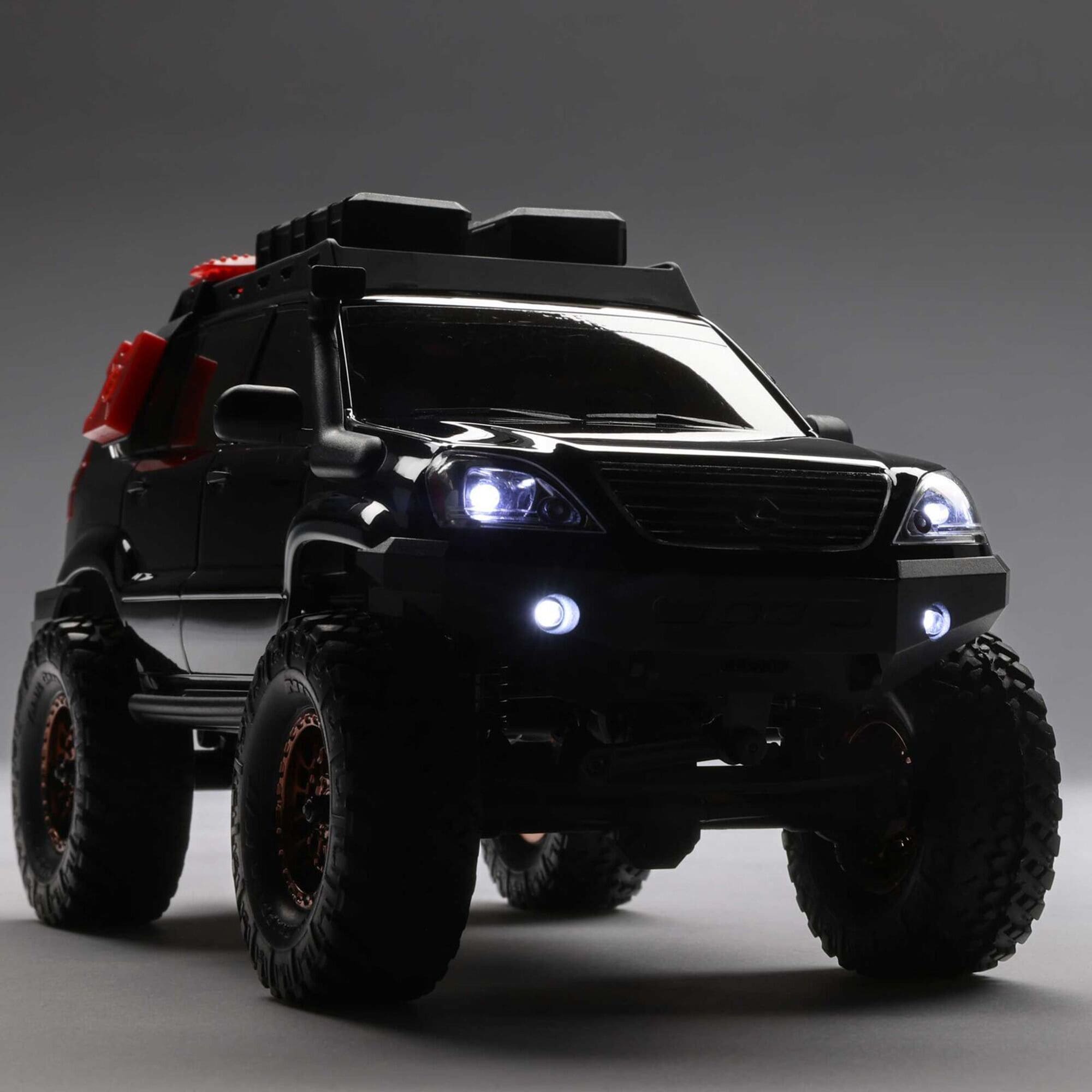 Axial SCX24 Lexus GX 470 1_24 4X4 Crawler RTR Modell mit Akku und Ladegeraet in Schwarz