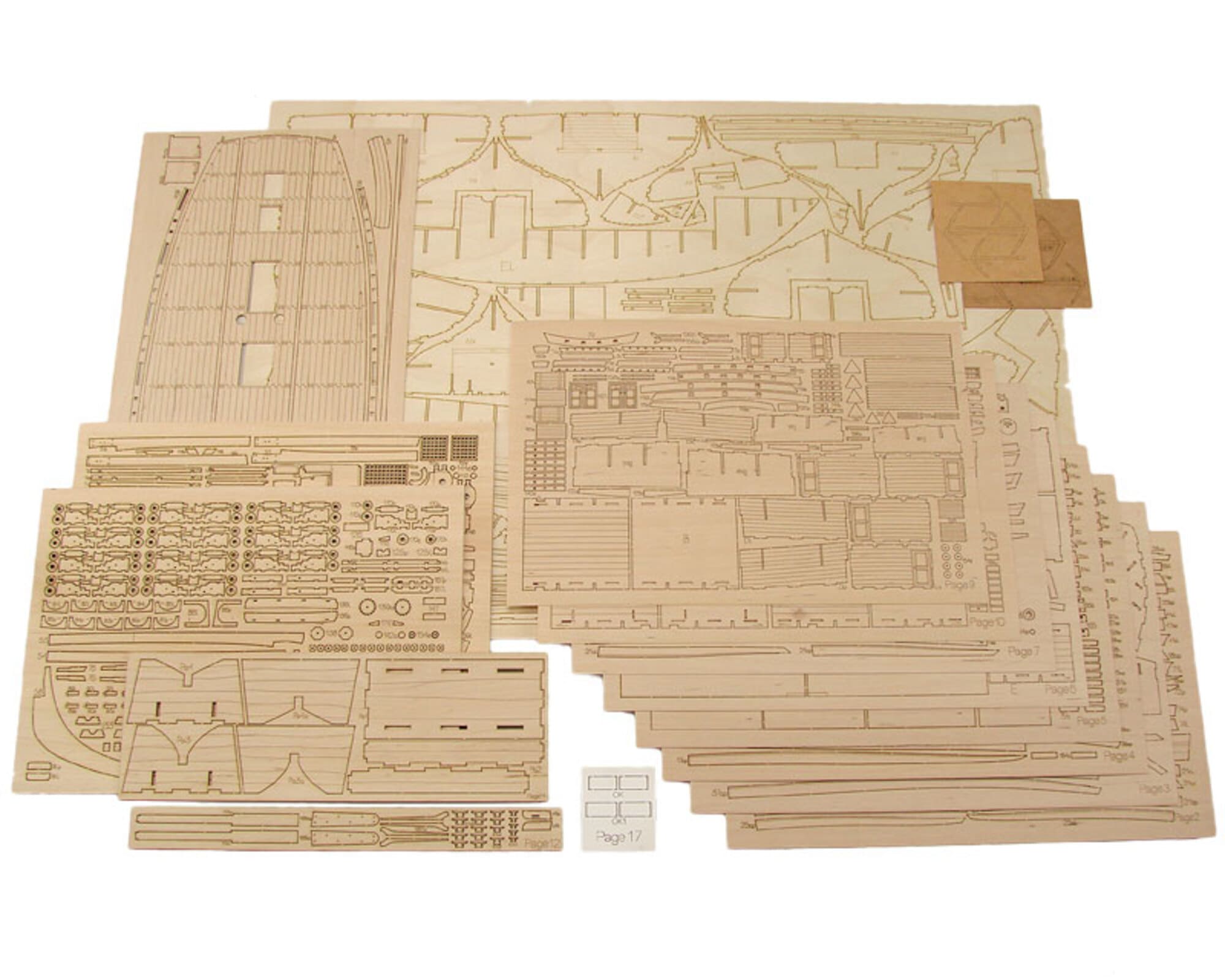 HMS Rattlesnake 1776 Modellbausatz 1_72 Laser-Cut Holzbau