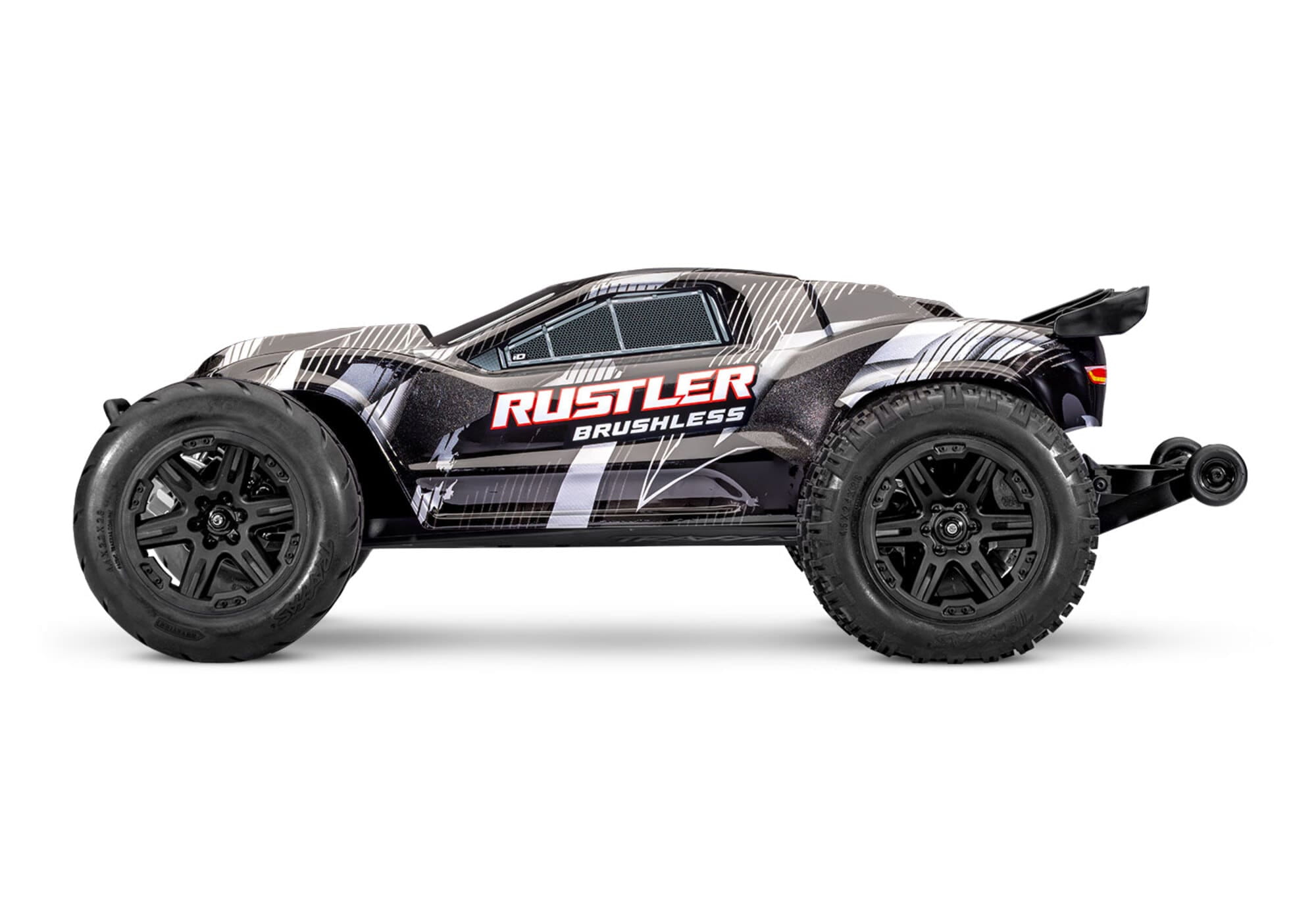 Traxxas Rustler 2WD VX3 Brushless RTR Stadium Truck Schwarz