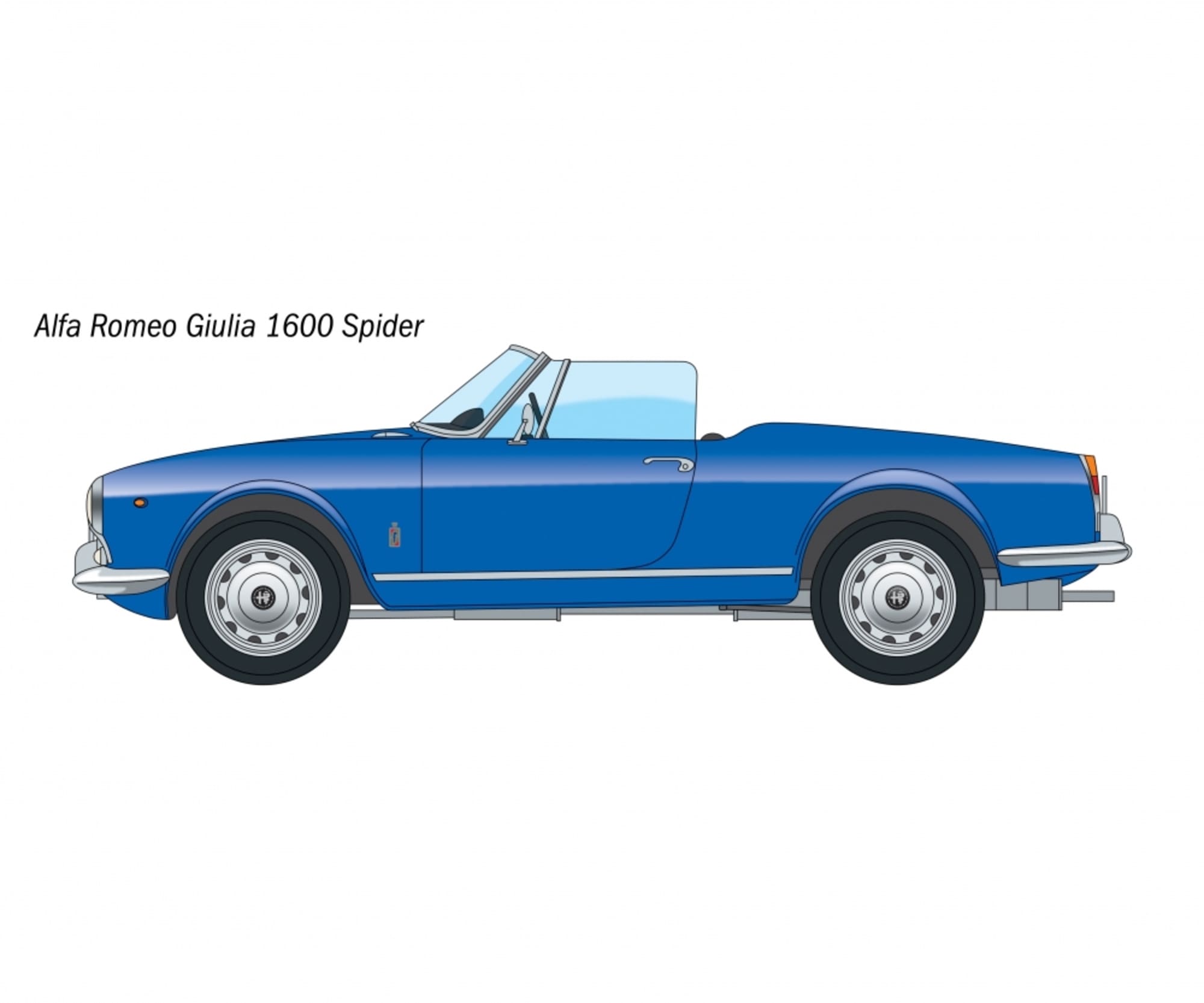 italeri 1 24 alfa romeo guilia 1600 spider plastik modellbausatz Italeri 1_24 Alfa Romeo Guilia 1600 Spider Plastik Modellbausatz - RC-Zubehoer
