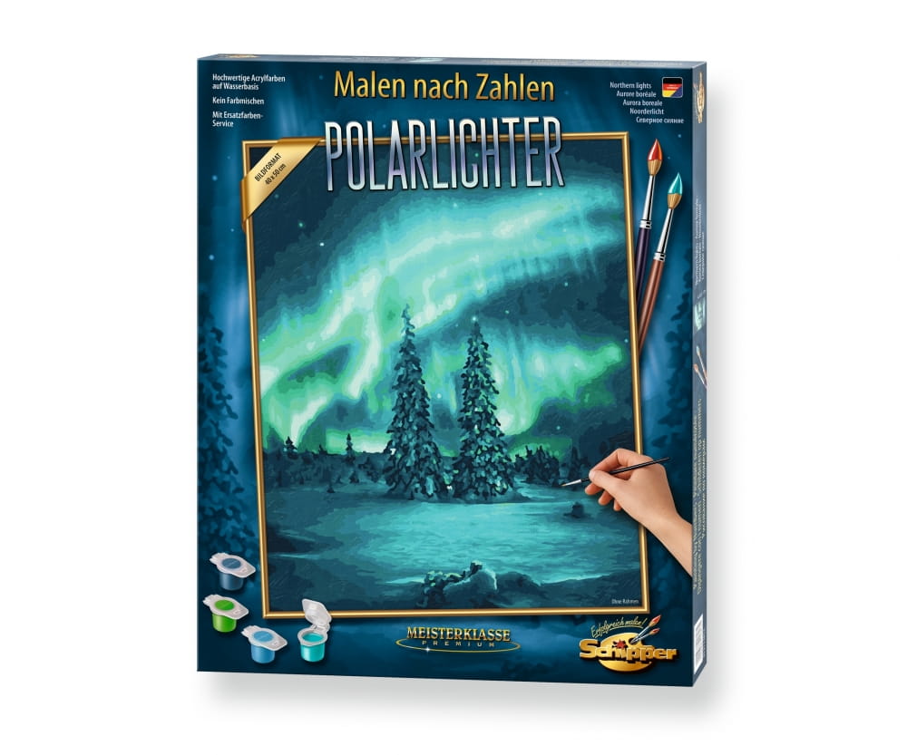 Schipper Malen nach Zahlen Polarlichter 40 x 50 cm