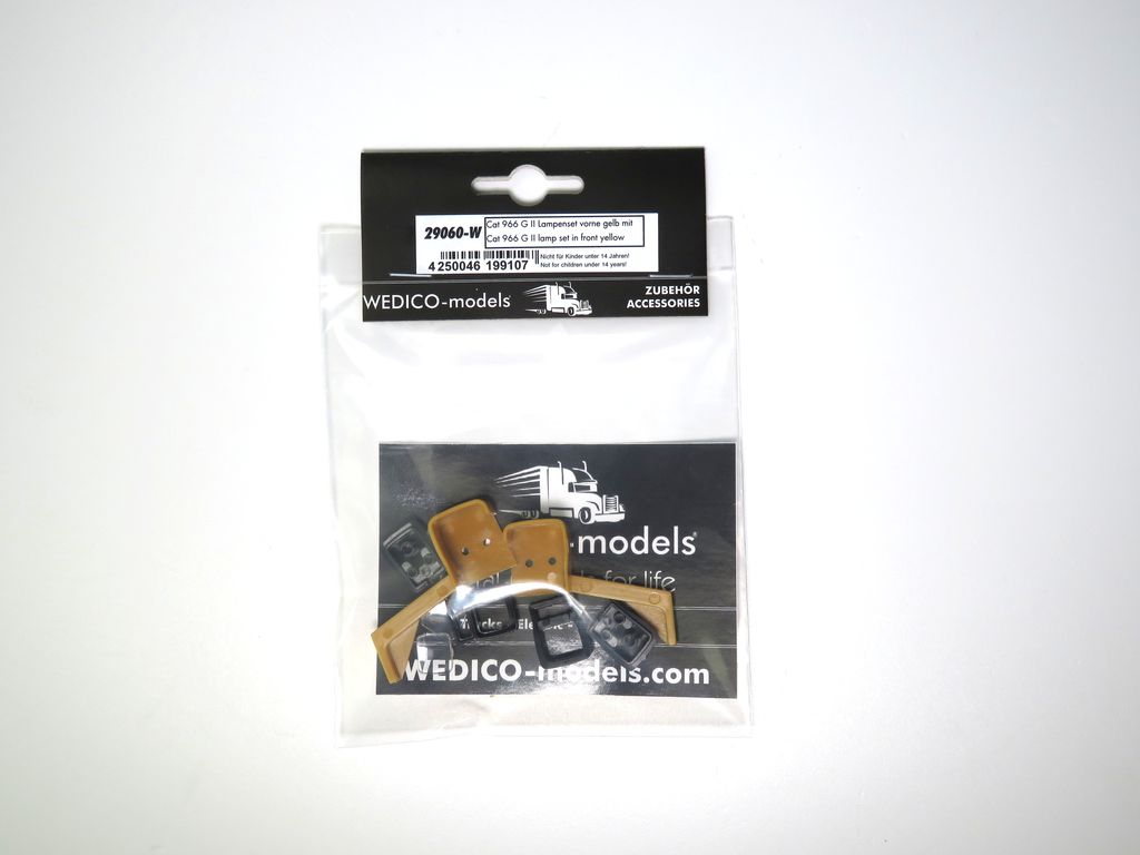 Wedico cat 966 g ii lampenset vorne gelb mit gläser