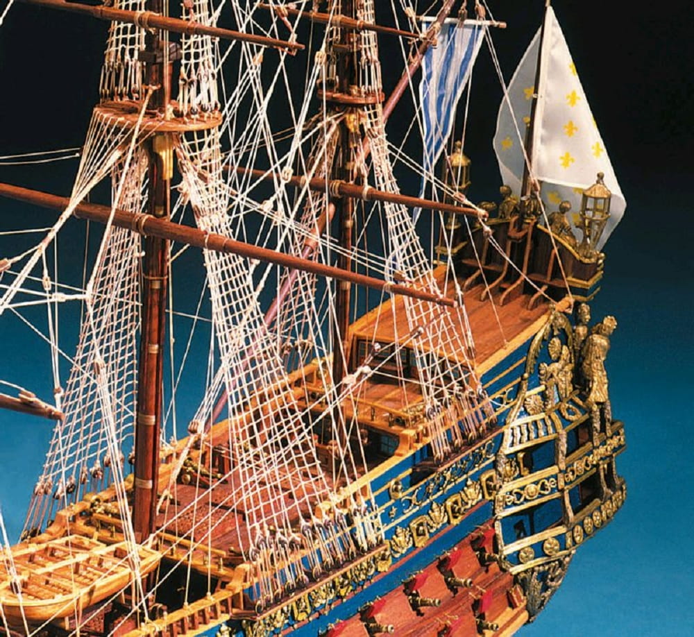 Le Soleil Royal 1_77 Modellbaukasten – Historisches Schiffsmodell aus Holz