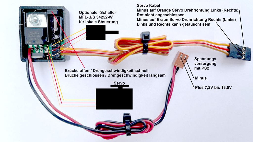 Wedico MFL-S Servoplatine zur Steuerung eines Servos