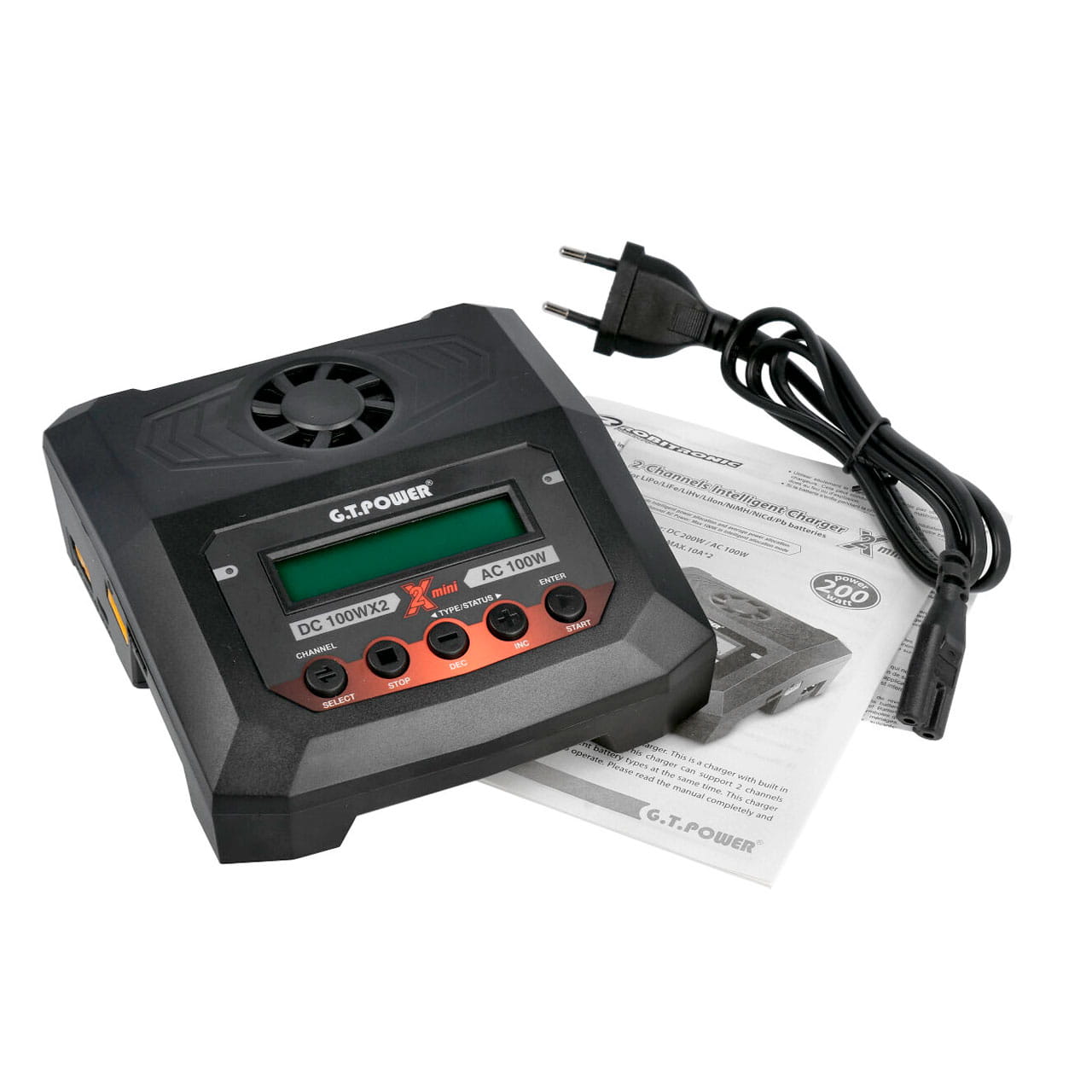 GT Hobbies RC Ladegerät X2Mini LiPo 1-4s 100W AC