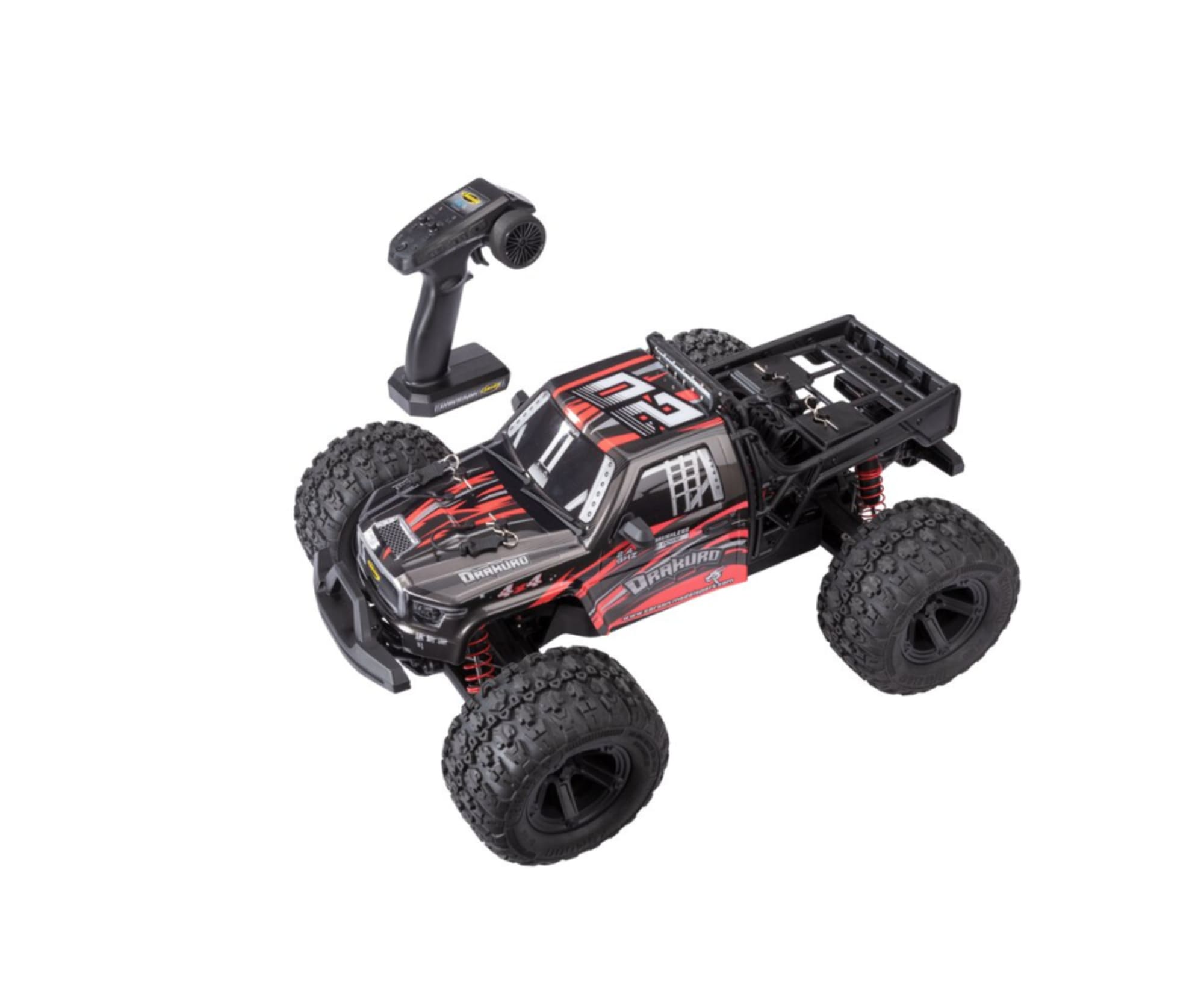 Carson 1_8 RC Drakuro BL 3S 4WD RTR anthrazit - ferngesteuertes RC Modell