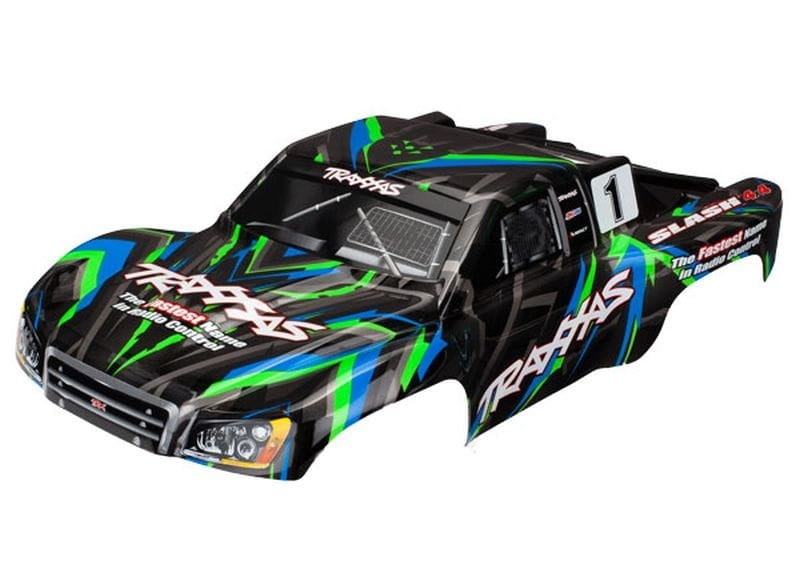 Traxxas Karosserie Slash 4X4 gruen _lackiert_ - RC-Zubehoer