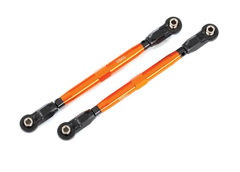 Traxxas Vorspur-Links Wide Maxx Rohr Alu orange - RC-Zubehoer