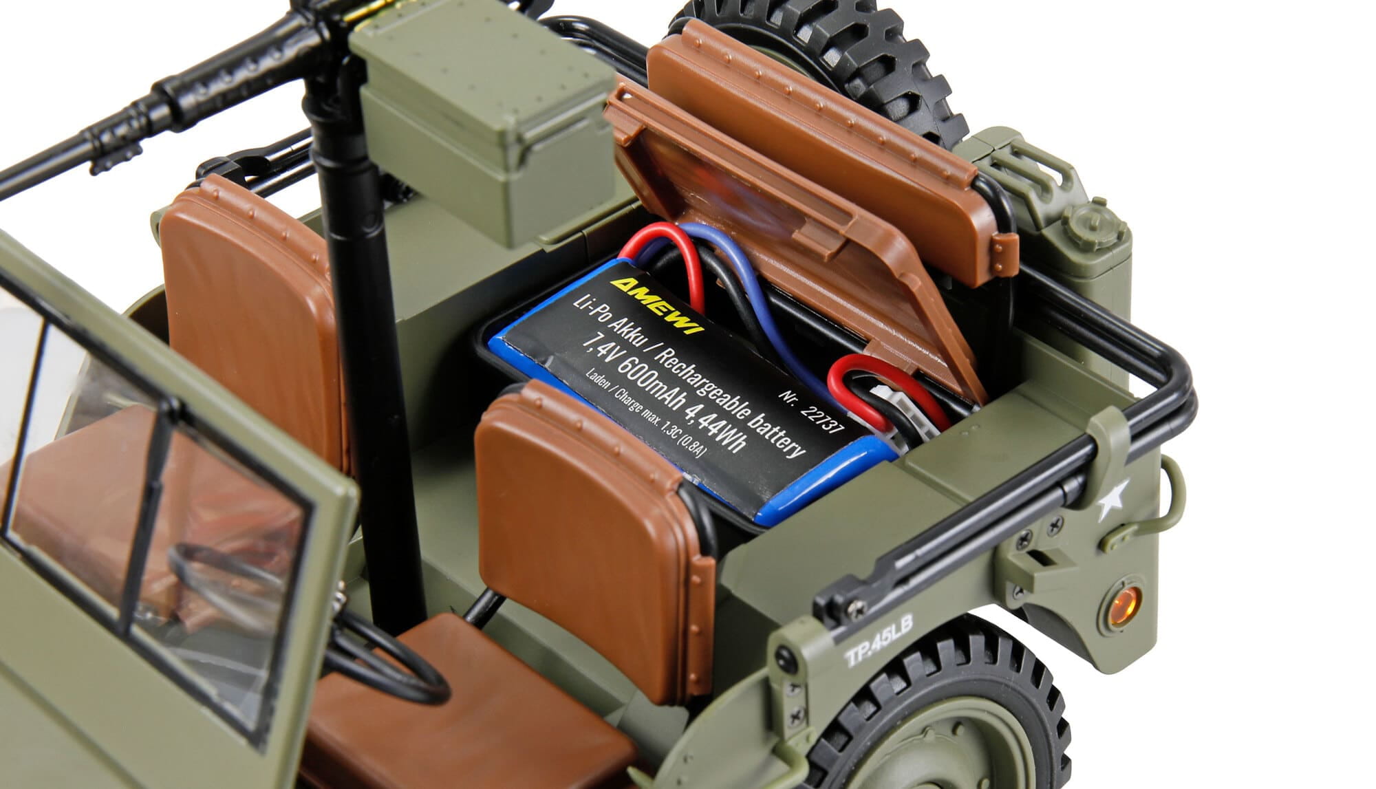 Amewi Jeep Willys MB 1_14 Scale Crawler 4WD RTR gruen