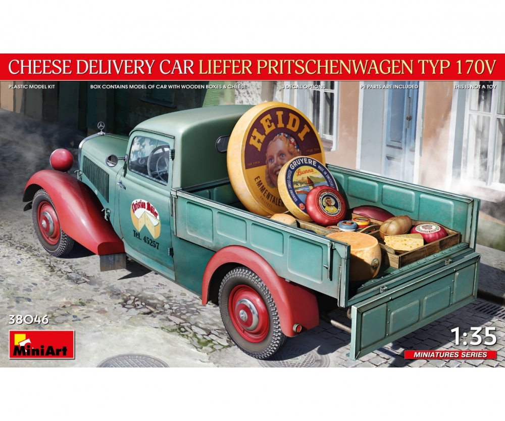 MiniArt 1_35 Kaese Lieferwagen Typ 170V m_ Zub. Plastik Modellbau - RC-Zubehoer