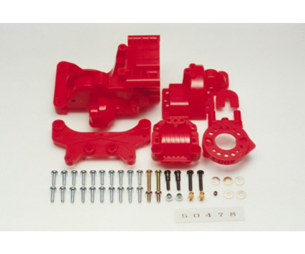 Tamiya TA01/02 B-Teile Getriebegehäuse hi. Rot