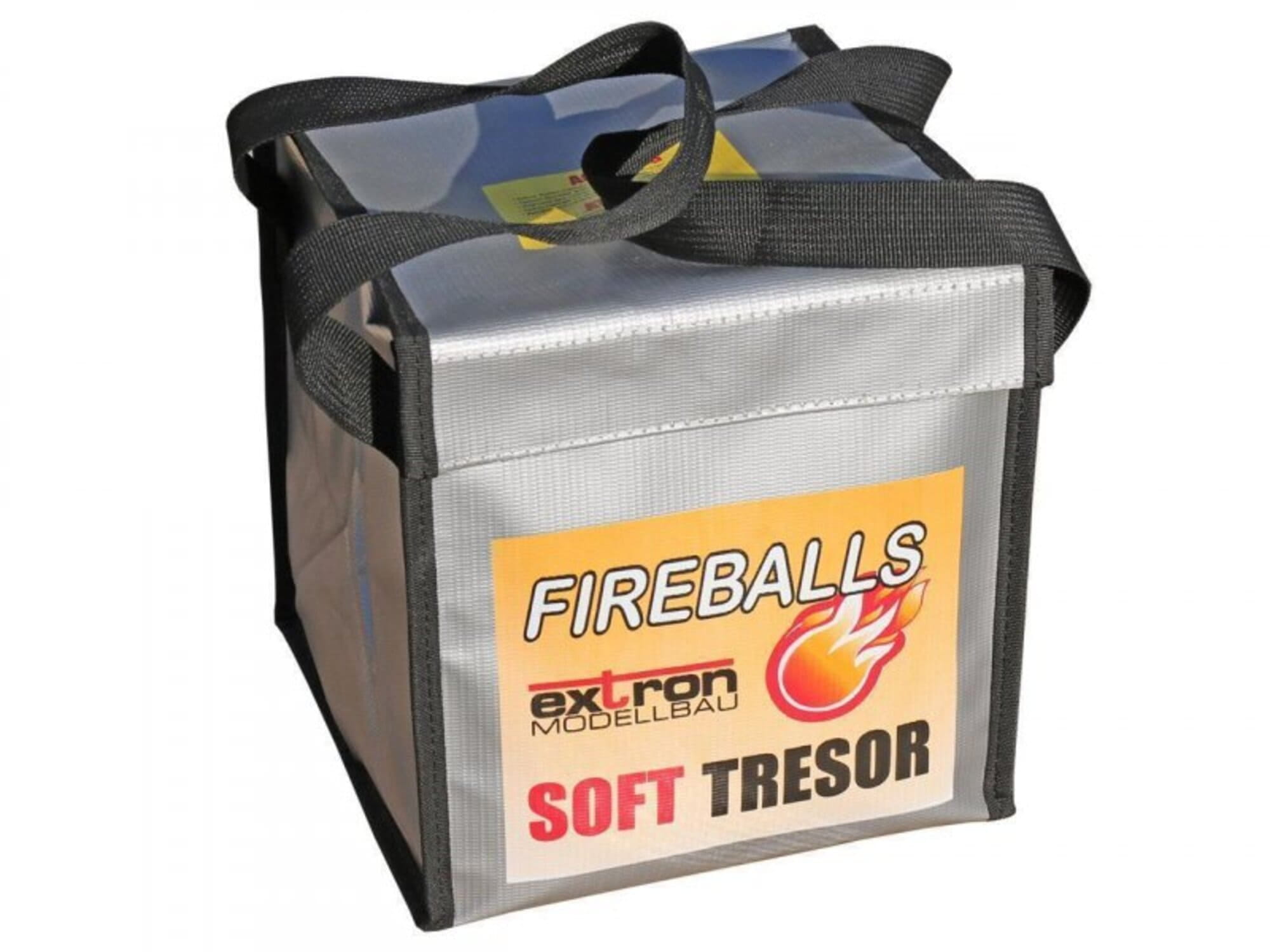 Pichler Extron FIREBALLS Soft Tresor – Akku Sicherheit mit Fireballs Pichler Extron FIREBALLS Soft Tresor fuer LiPo Akkus mit 3x FIREBALLS Granulat