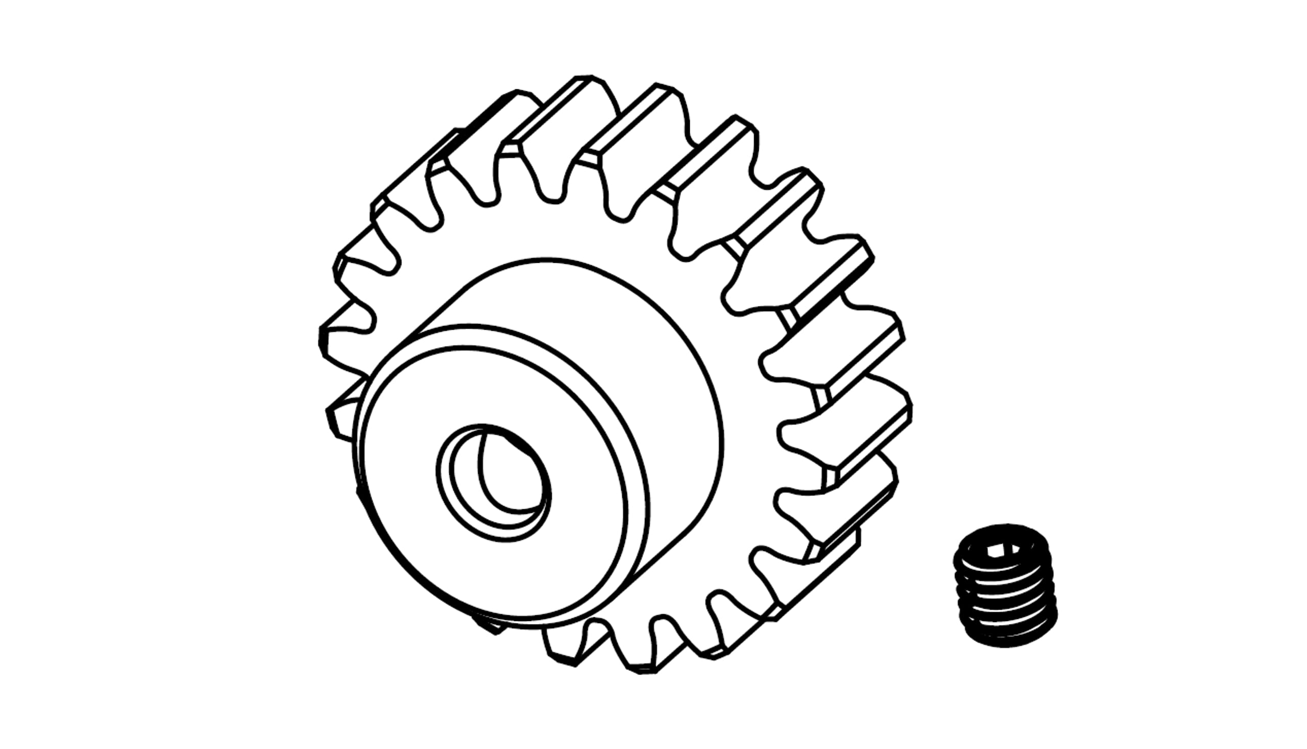 Amewi Motorritzel 20 Zähne Modul 0,8