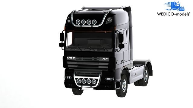 Wedico DAF XF 105 Fahrerhaus SSC_ schwarz - RC-Zubehoer