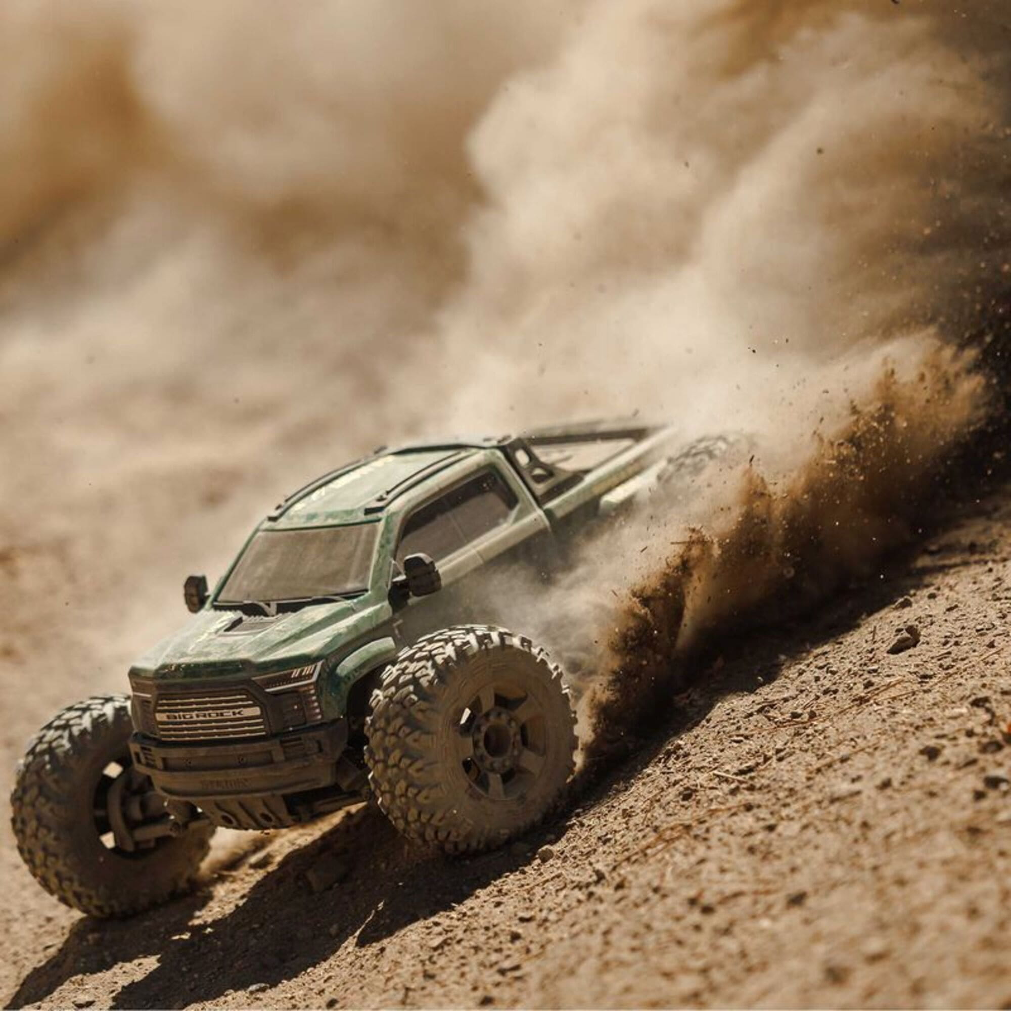 arrma big rock 223s blx 4x4 monster truck gruen Arrma BIG ROCK 223S BLX 4X4 Monster Truck Gruen RTR_ brushless bis 80 km_h