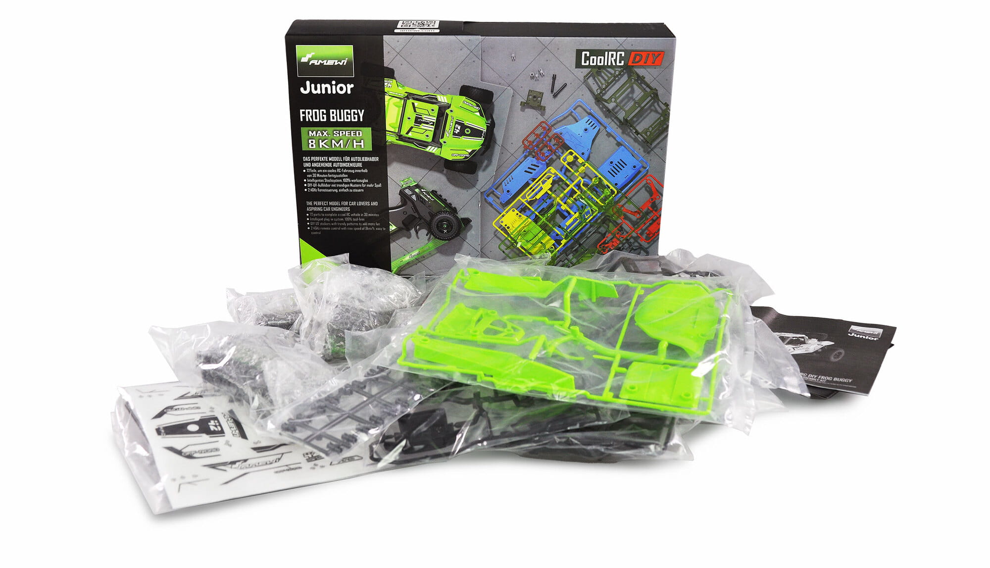 Amewi CoolRC DIY Frog Buggy 2WD 1_18 Bausatz gruen RC Fahrzeug - Art_-Nr. 22577