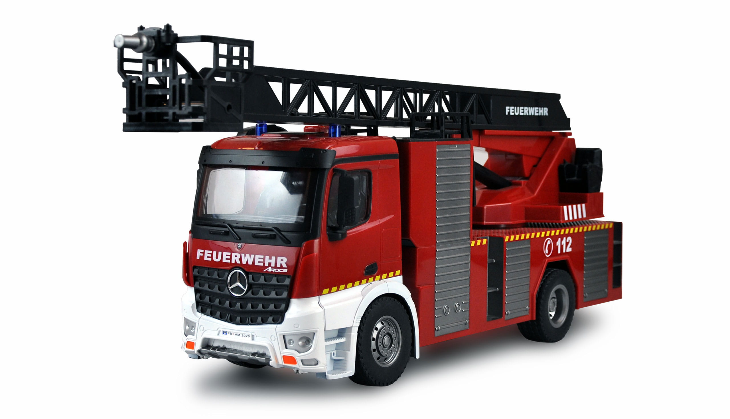 Amewi RC Mercedes-Benz Feuerwehr Drehleiter 1_18 RTR Lizenzmodell