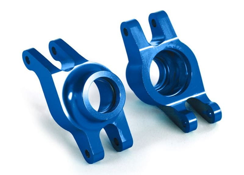 Traxxas Rädträger hinten l/r Alu blau