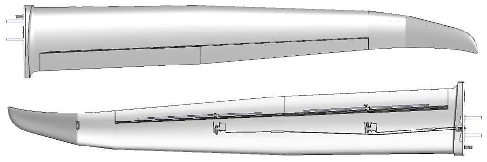 Multiplex Tragflaechensatz Lentus gebaut _ohne RC_Dekor_ - RC-Zubehoer