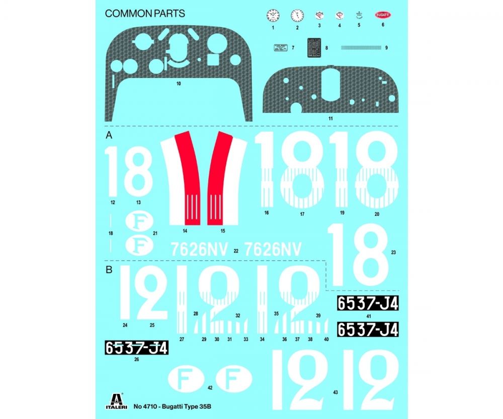 Italeri 1:12 Bugatti Type 35B Modellbau Bausatz