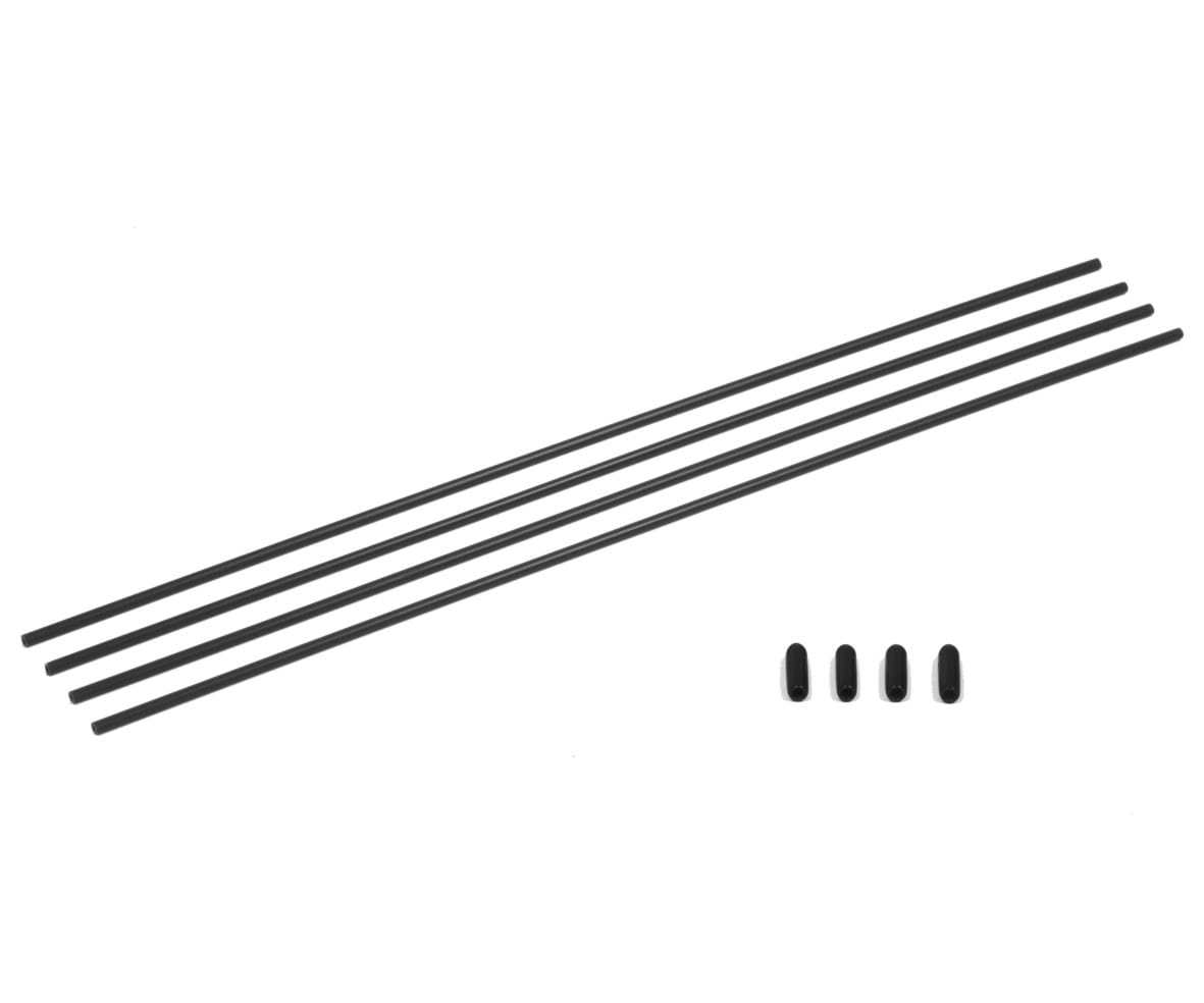 Carson Antenna Tube Black 4Pcs. - RC-Zubehoer