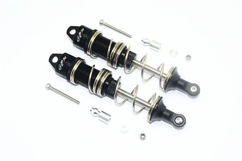 GPM Alu Daempfer 115mm vorn m. Doppelfedern schwarz fuer ARRMA Kraton_ Typhon _h__ Senton _h__ Outcast
