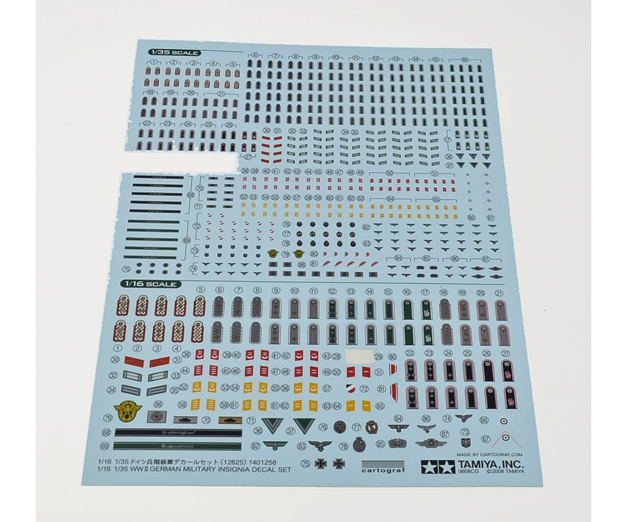 Tamiya 1_35_1_16 WWII Figuren-Rangabzeichen - RC-Zubehoer