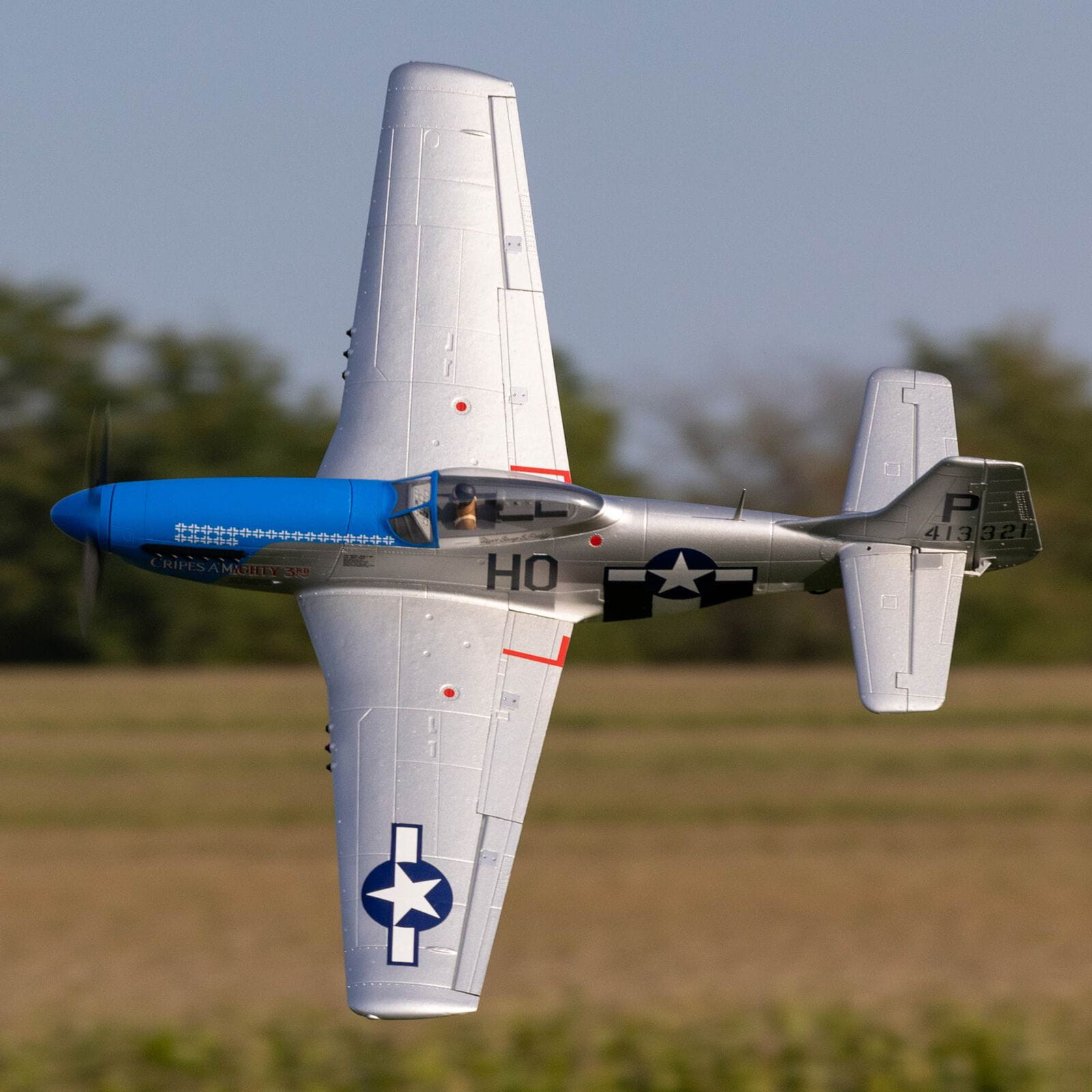 E-flite P-51D Mustang 1,2m RC Flugzeug mit Smart BNF Basic
