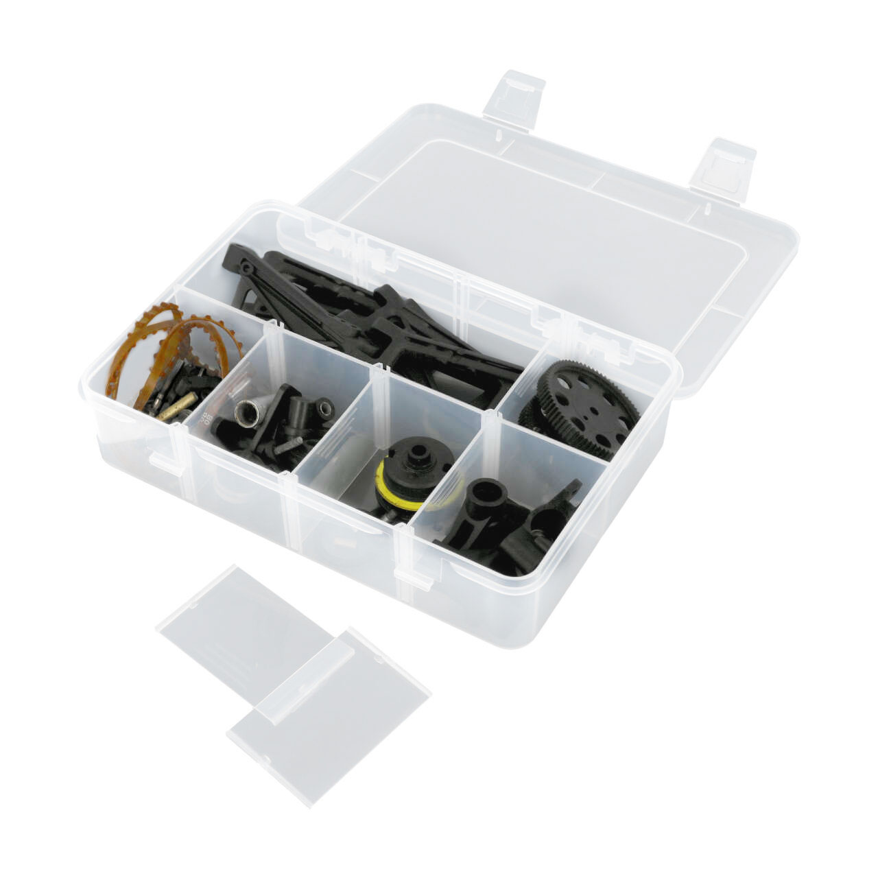 Robitronic Sortierkasten 8 Fächer variabel 186x125x43mm