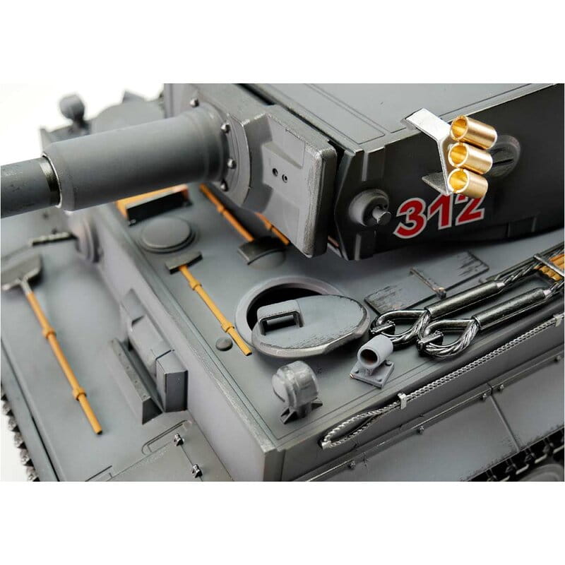 Torro Tiger 1 Fruehe Ausf. RC Panzer 1_16 Pro BB Kanonen-Rauch Holzkiste