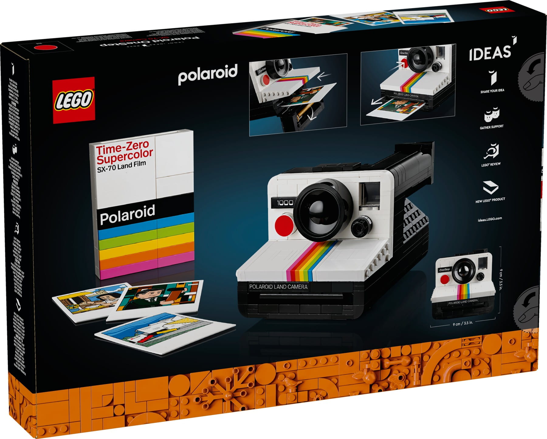 LEGO IDEAS Edition Polaroid Kamera OneStep SX-70 Sofortbildkamera