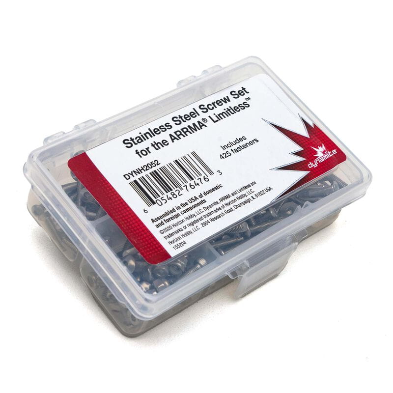 Dynamite Stainless Steel Screw Set: Arrma Limitless