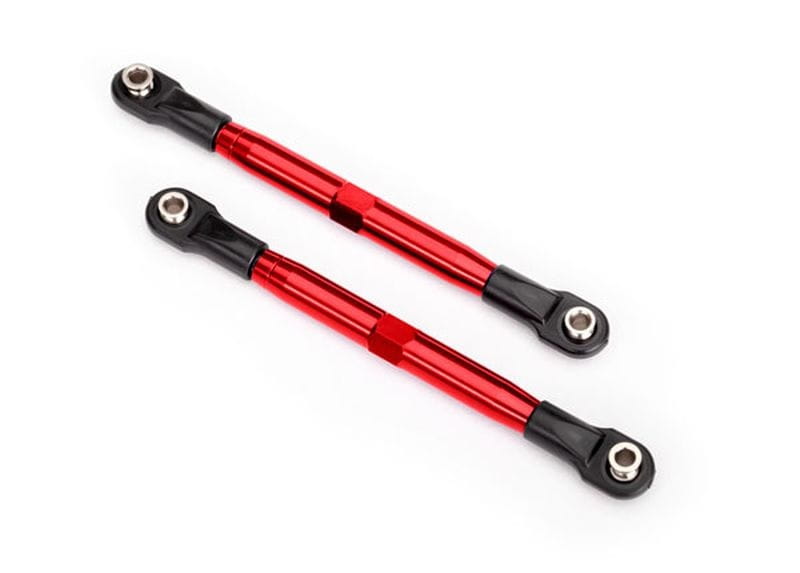 Traxxas L_R Gewindestange Camber 87mm vo_hi Alurohr rot eloxiert - RC-Zubehoer