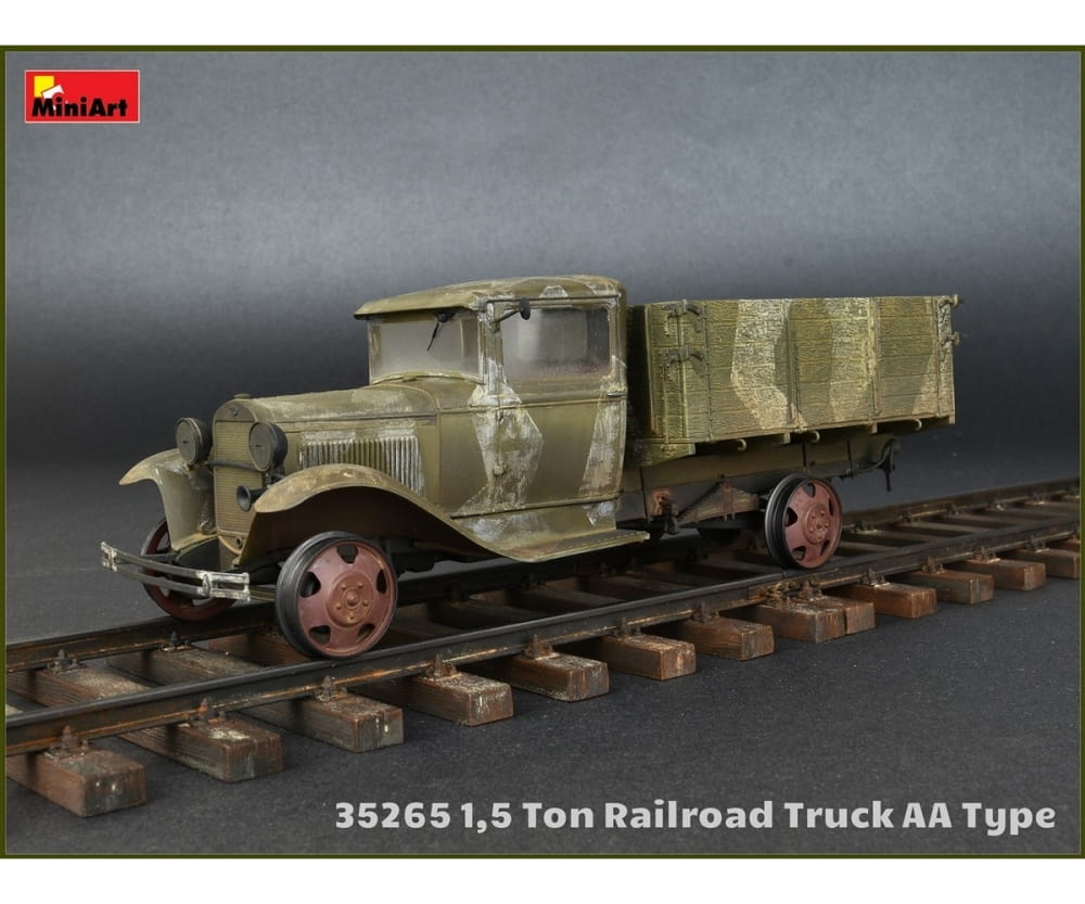MiniArt 1:35 1,5to Schienen-LKW AA Ty Plastik Modellbausatz