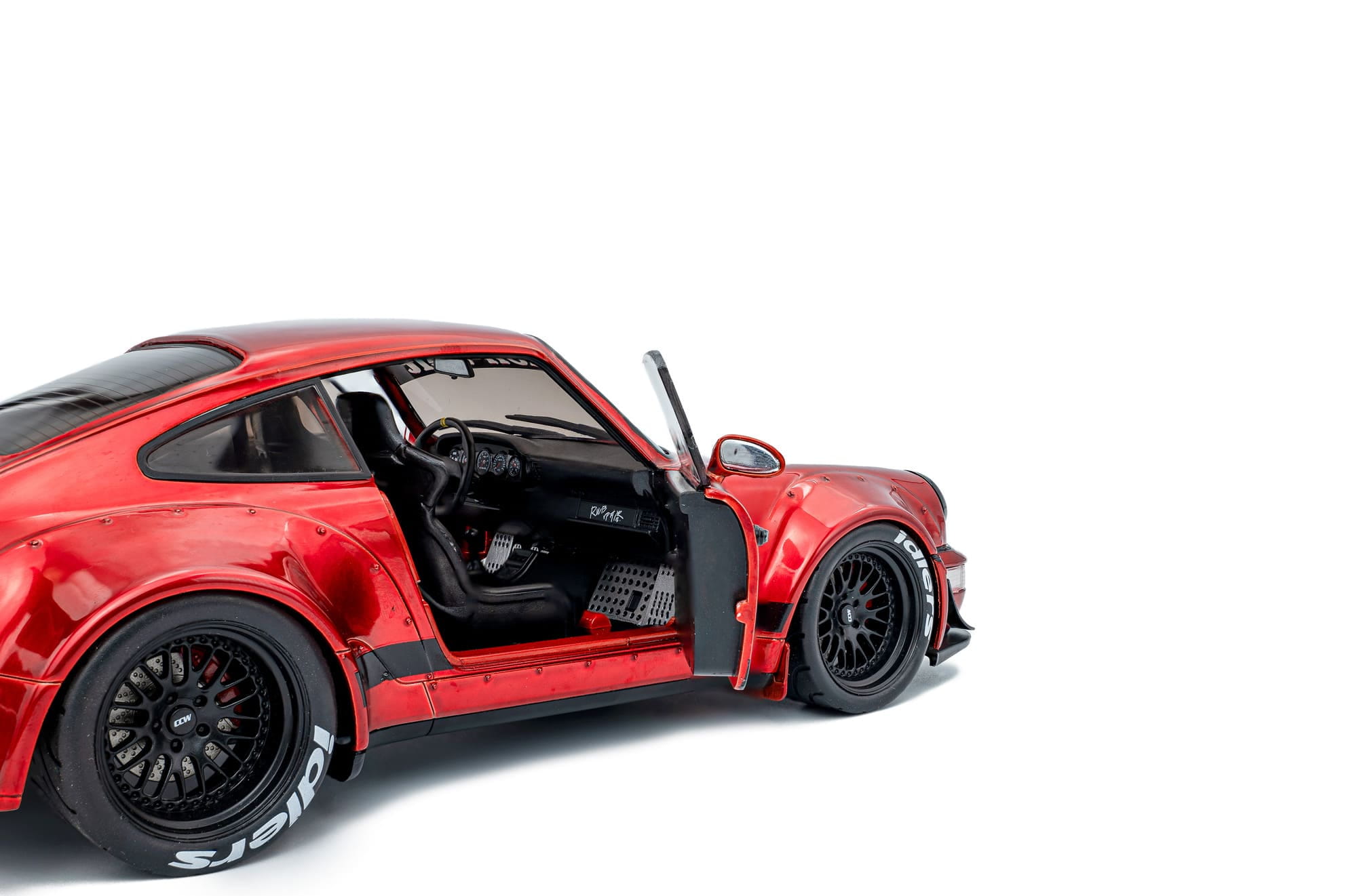 Solido RWB 964 Taikano Kaishin Rot Standmodellauto im Massstab 1_18