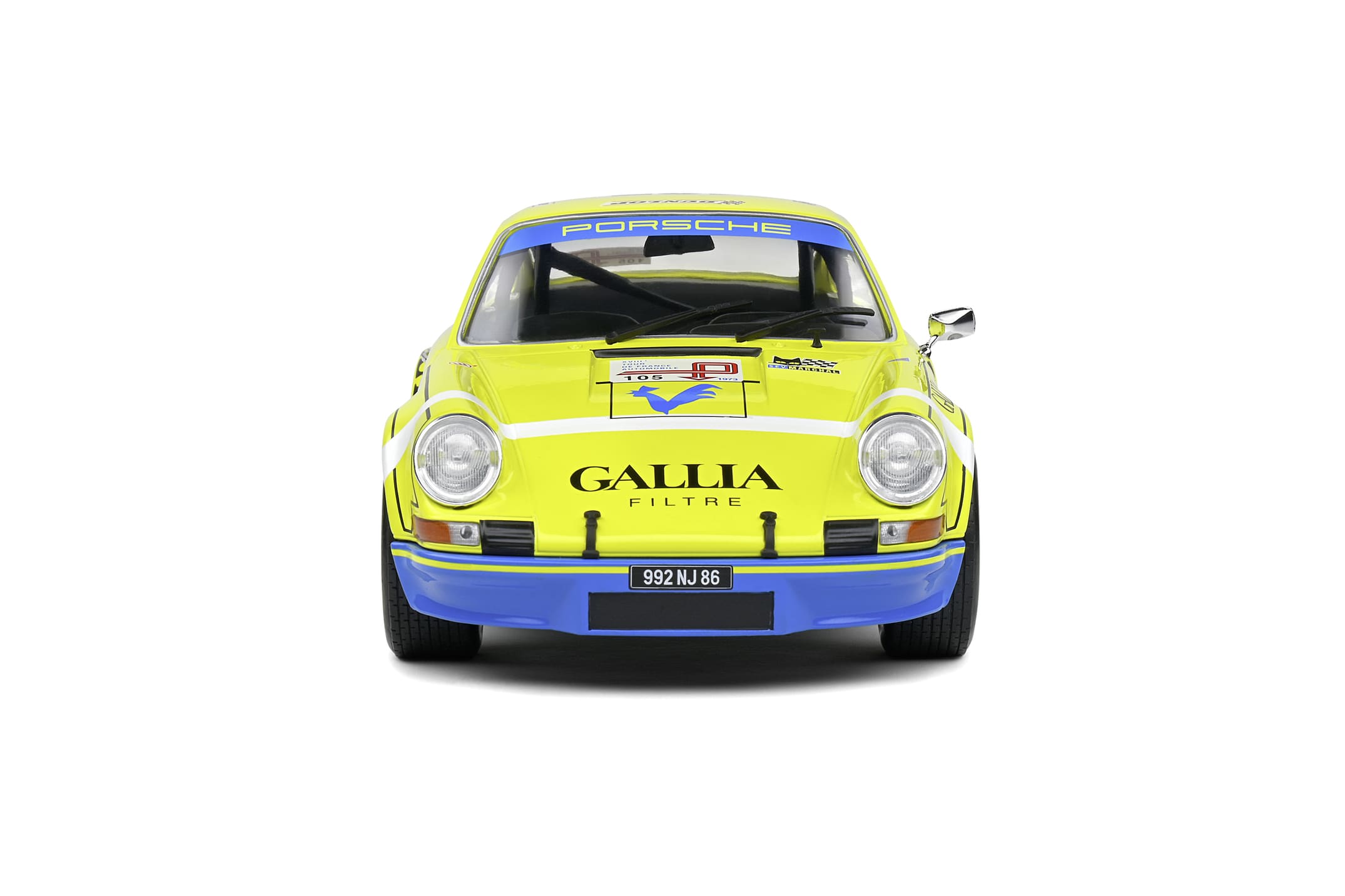 Solido 1_18 Porsche 911 RSR 1973 Tour de France Modellauto in Gelb