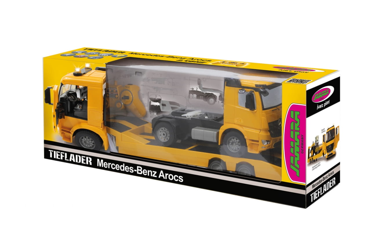 Jamara RC Tieflader Mercedes Arocs Ferngesteuert 1:20 2,4Ghz