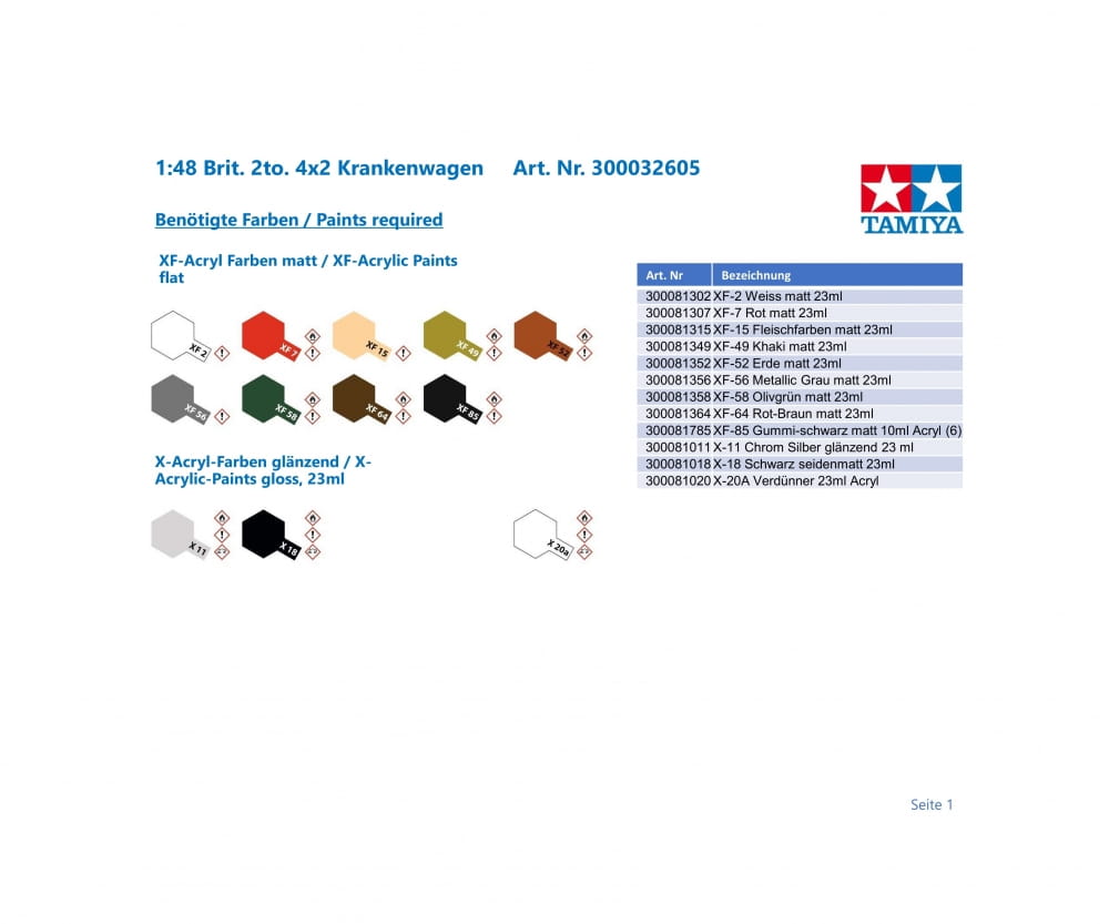 Tamiya 1_48 Brit_ 2to. 4x2 Krankenwagen Plastik Modellbau - RC-Zubehoer
