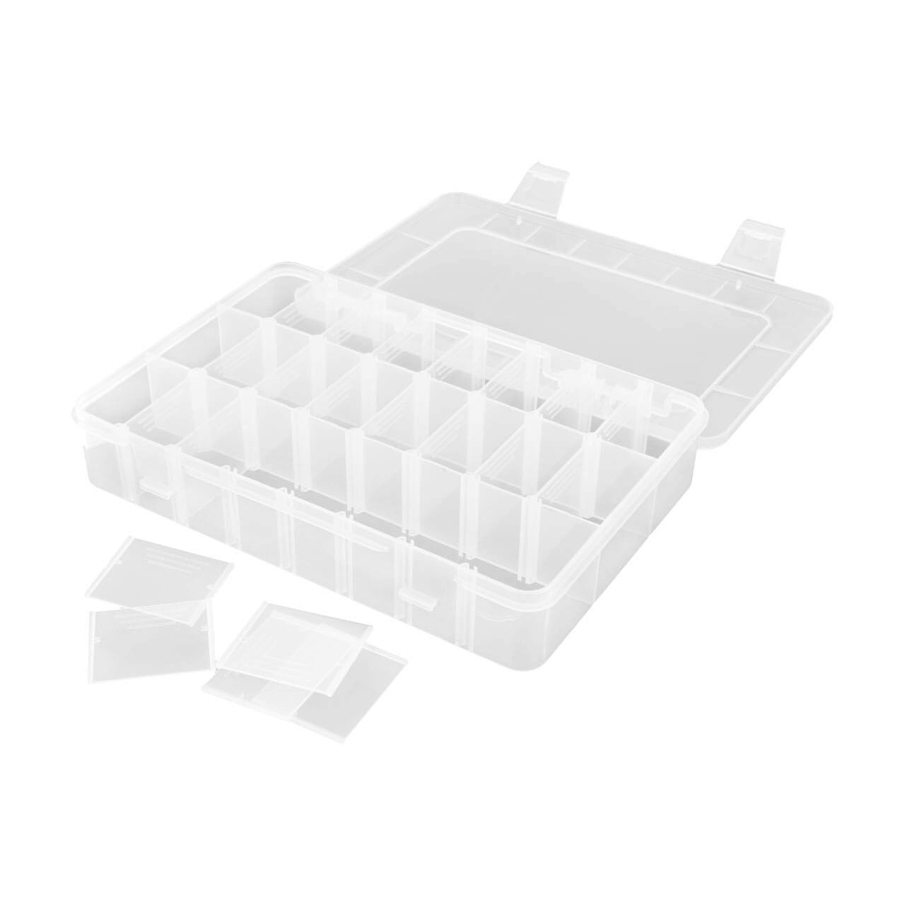 Robitronic Sortierkasten 24 Faecher variabel 202x137x40mm - RC-Zubehoer