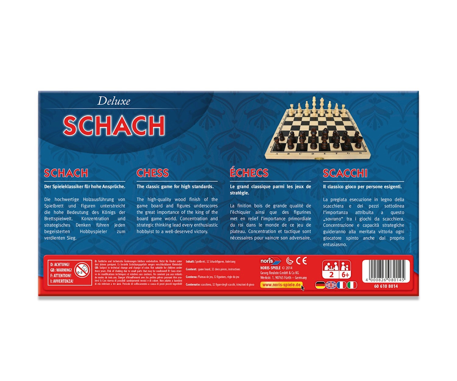 Noris Deluxe Holz - Schach