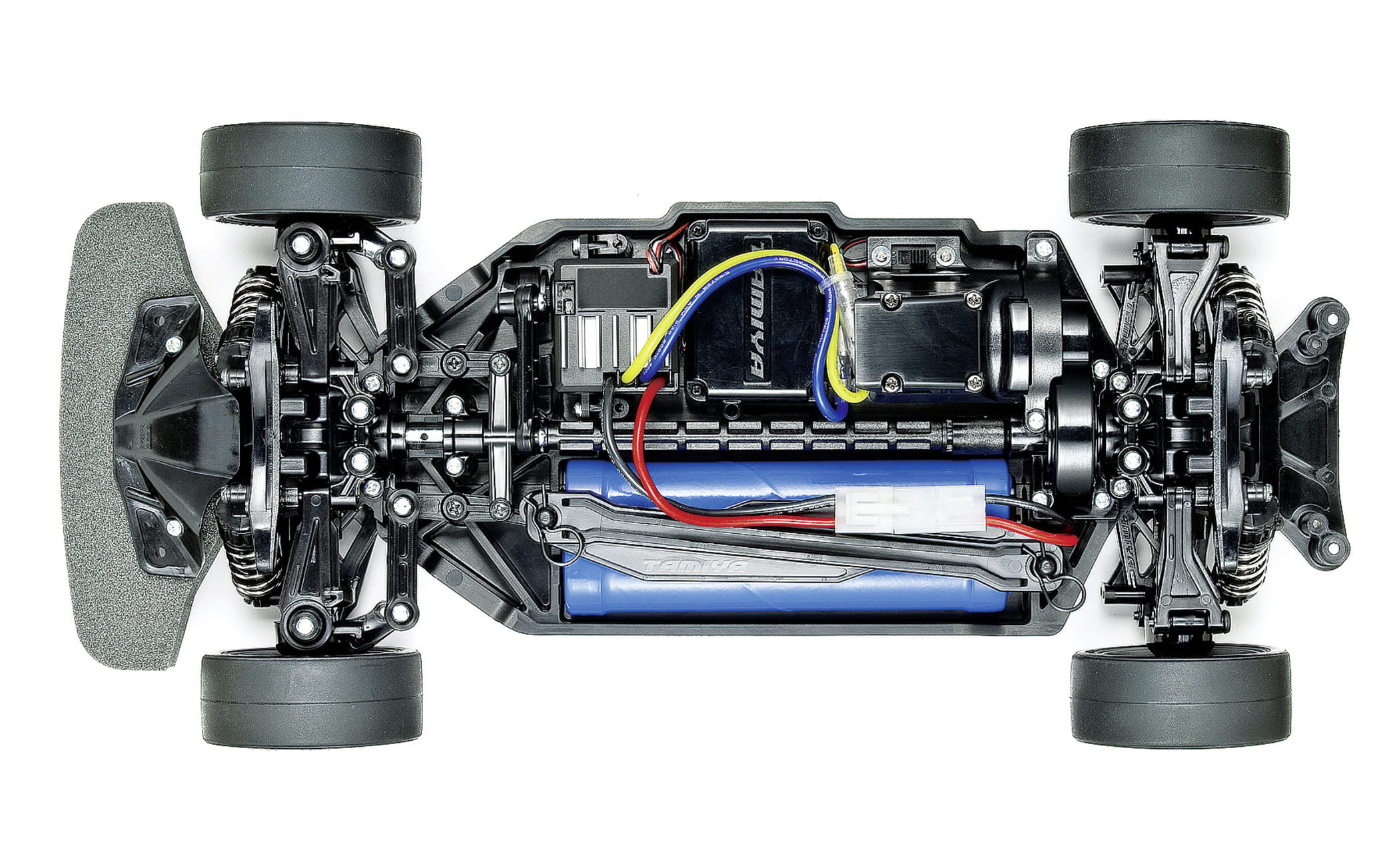 Tamiya RC Modell Porsche 911 GT3R 992 mit TT-02 Chassis und vorlackierter Karosserie