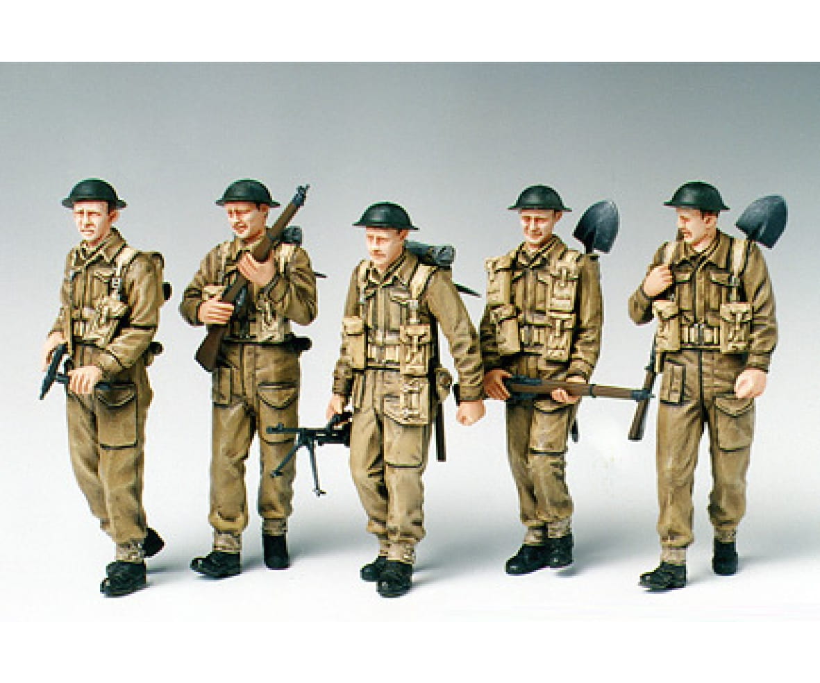 Tamiya WWII Figuren Set Britische Infantie Patrol. 1:35 Plastik Modellbau Militär Bausatz Tamiya WWII Figuren Set Britische Infantie Patrol. 1_35 Plastik Modellbau Militaer Bausatz - RC-Zubeh