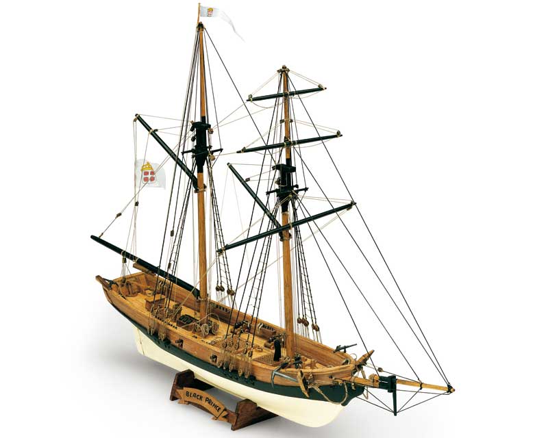 Black Prince Bausatz 1_57 Mamoli - Historisches Schiffsmodell aus dem amerikanischen Unabhaengigkeits