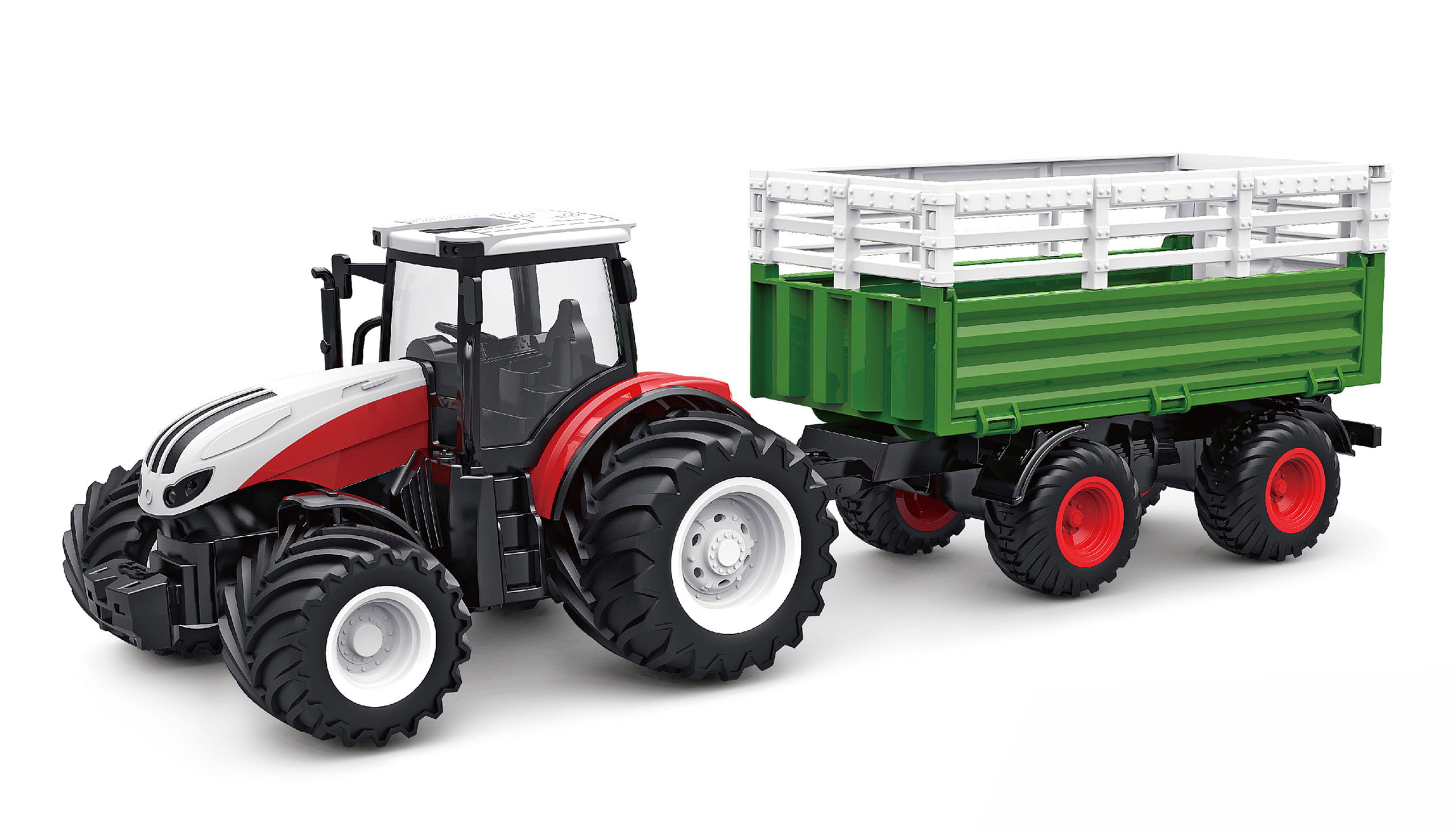 Amewi RC Traktor mit Viehtransporter, Sound & Licht, 1:24 RTR Amewi RC Traktor mit Viehtransporter, Sound & Licht, 1:24 RTR