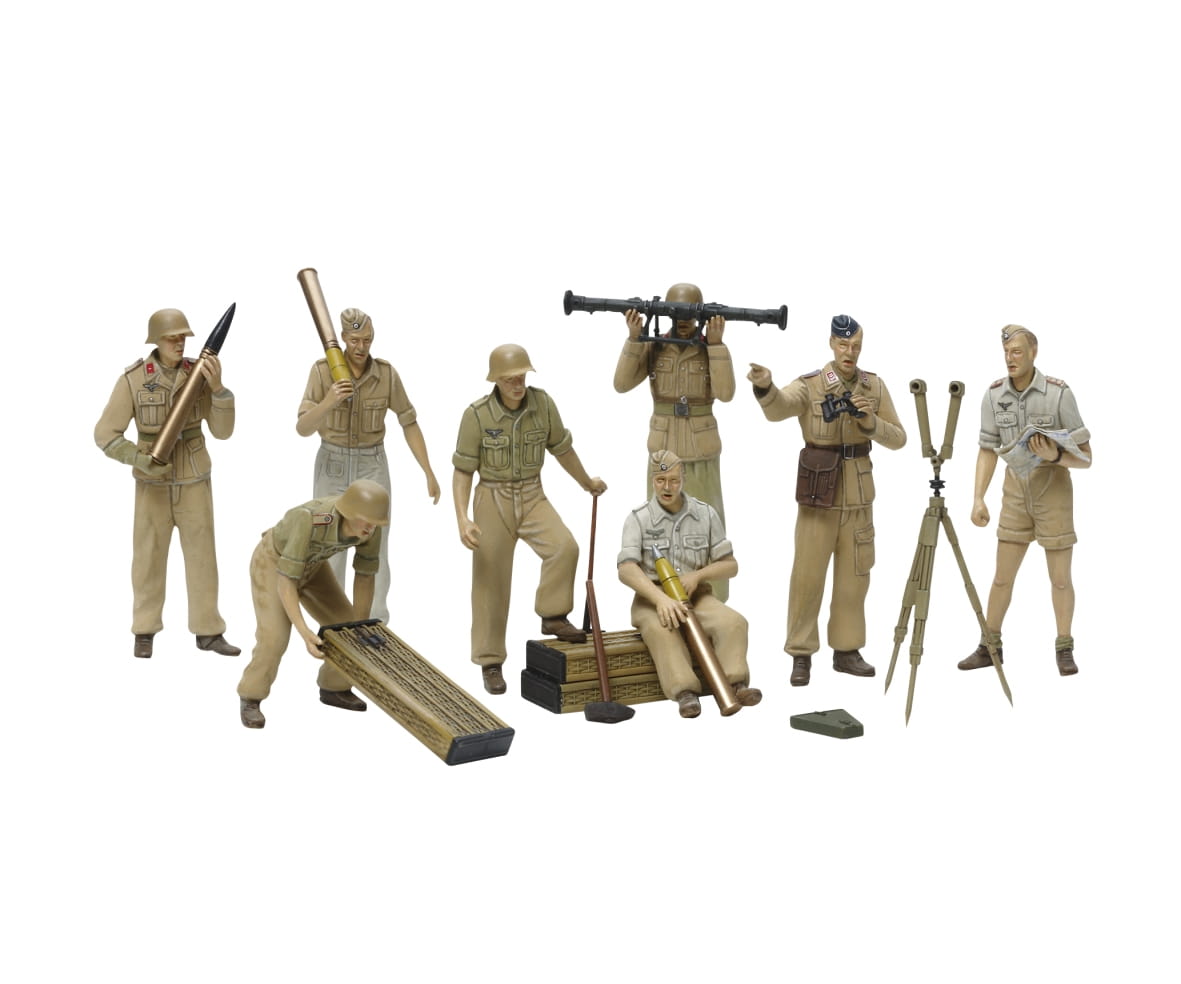 Tamiya Figuren Set DAK Luftwaffe Artillerie 1:35 Plastik Modellbau Militär Bausatz