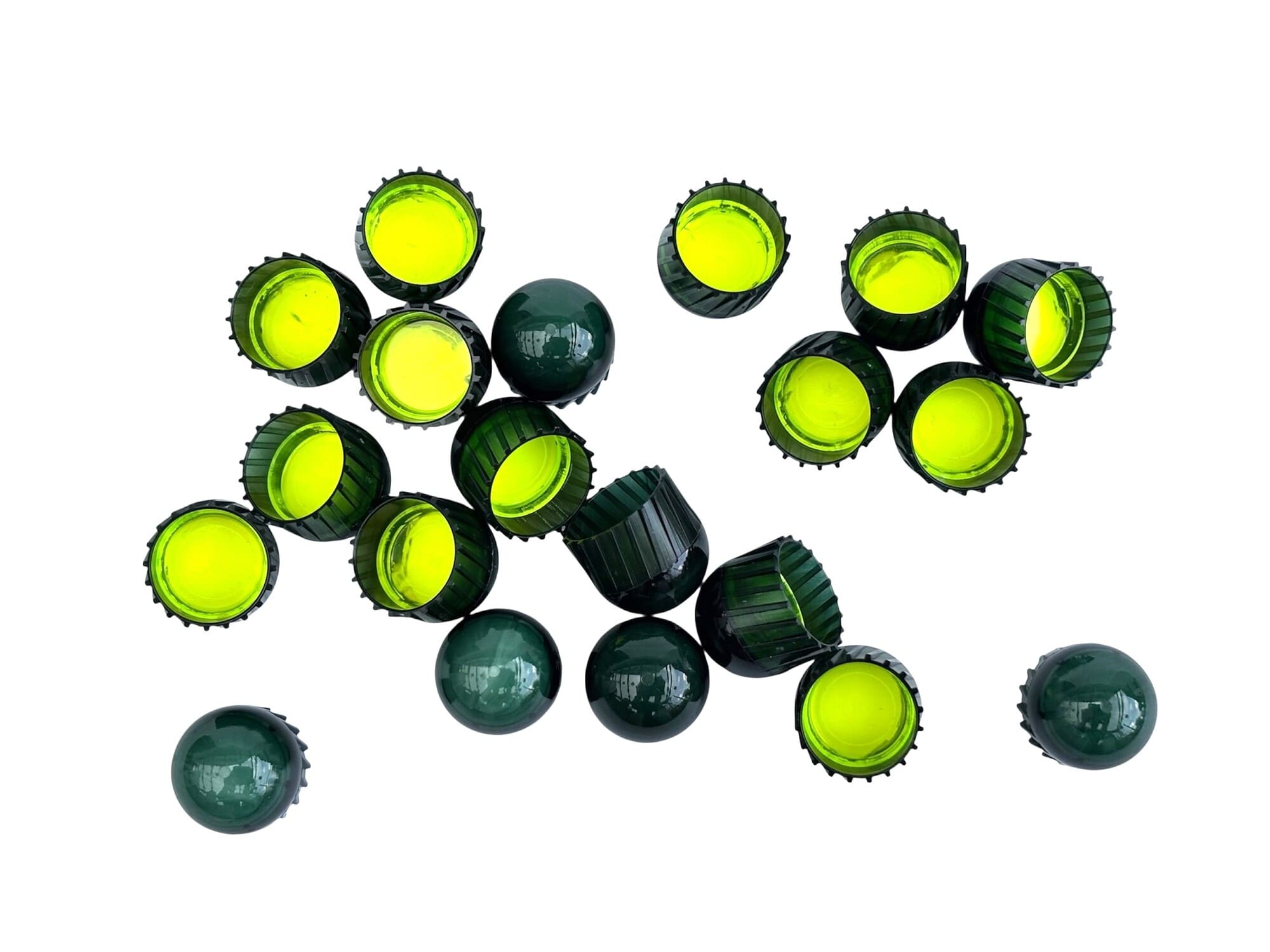 HS Projectiles Trainingsprojektile Paintball 100 Stueck Gruen Gelb MagFed