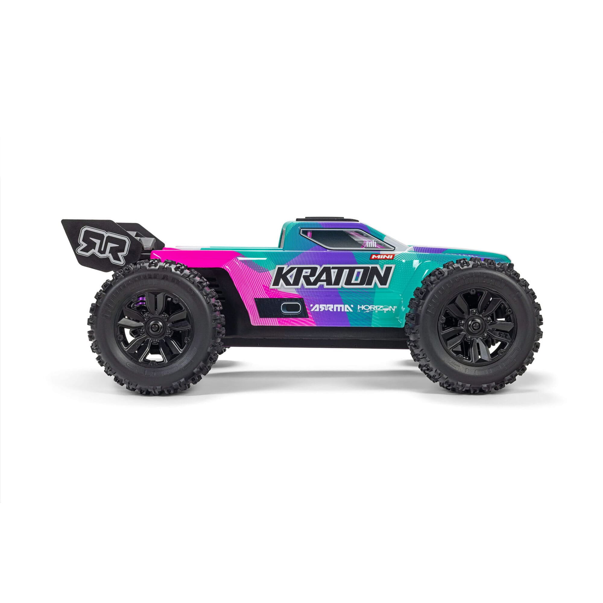 ARRMA MINI KRATON 3S BLX 4X4 RTR Brushless RC Speed Truck 1_16 in Tuerkis - Rosa
