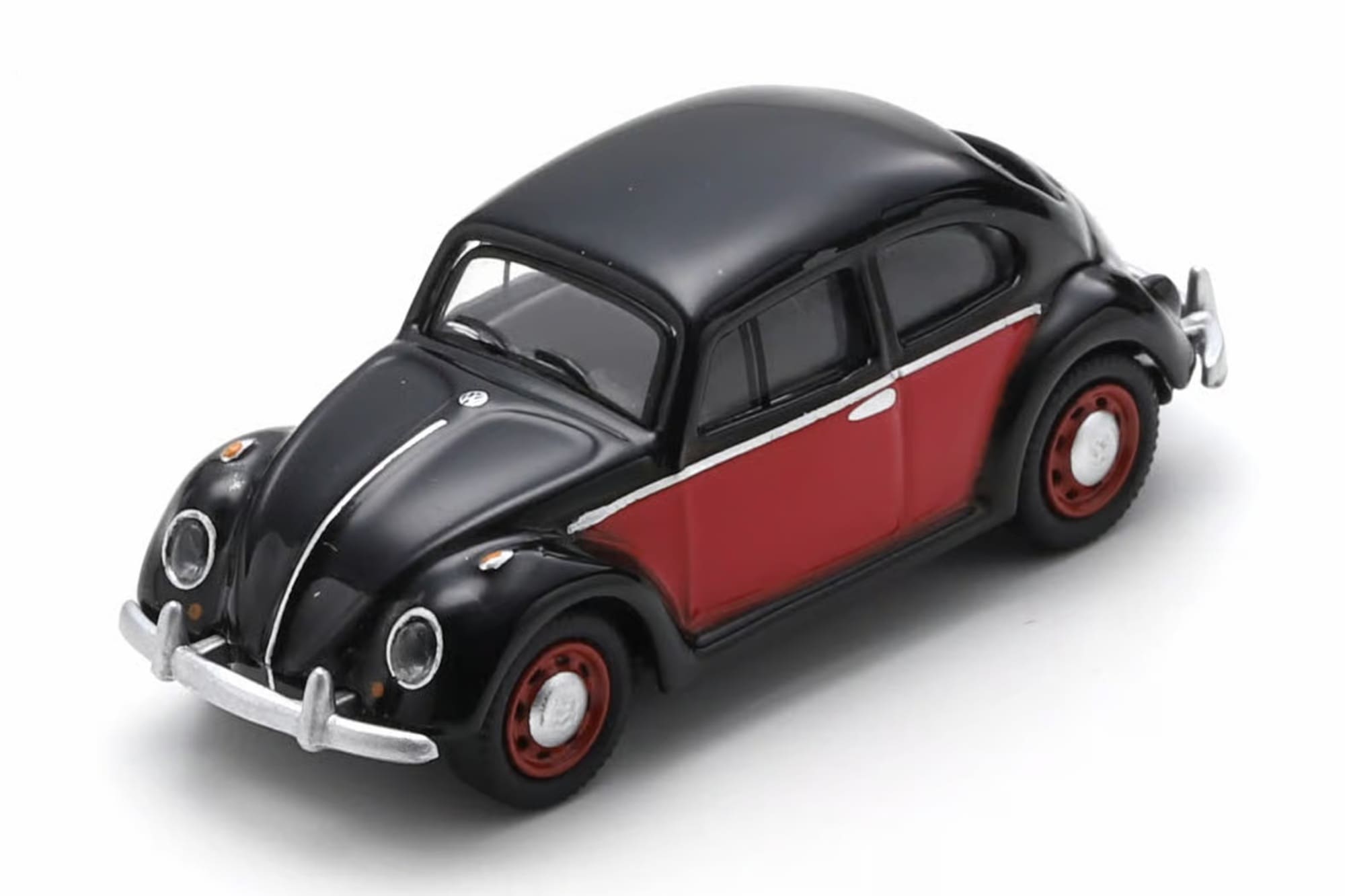 Schuco Volkswagen VW Kaefer Schwarz Rot 1_87 Sammlermodell