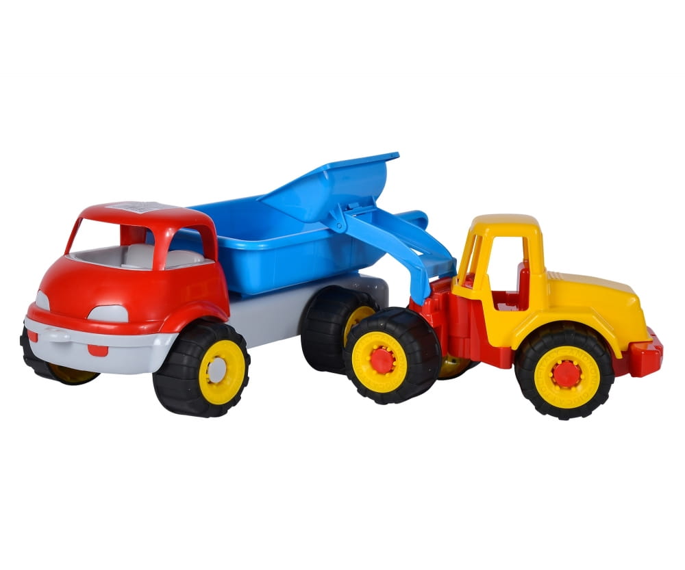 Androni LKW Kipper mit Bagger