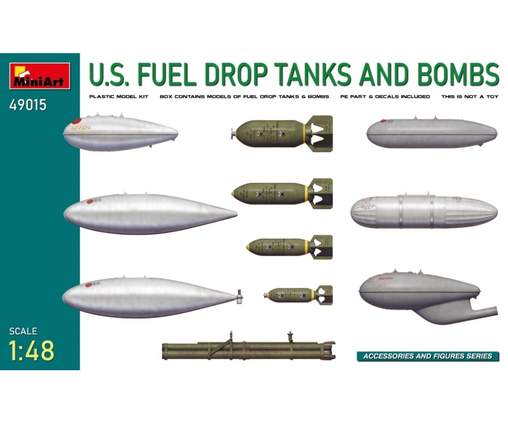 MiniArt 1:48 US Flugzeugtanks und Bew Plastik Modellbausatz